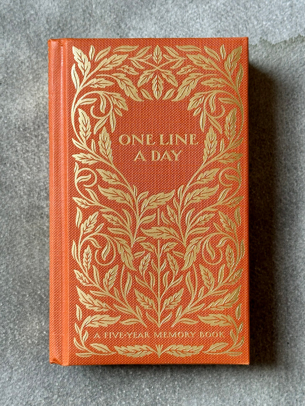 Orange "One Line a Day" Journal