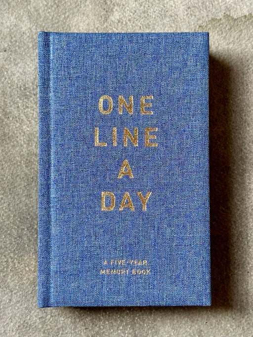 Denim "One Line a Day" Journal
