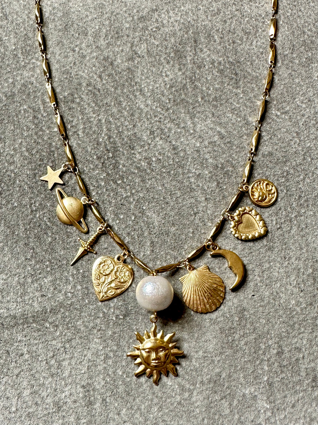 "Sun" Charm Necklace