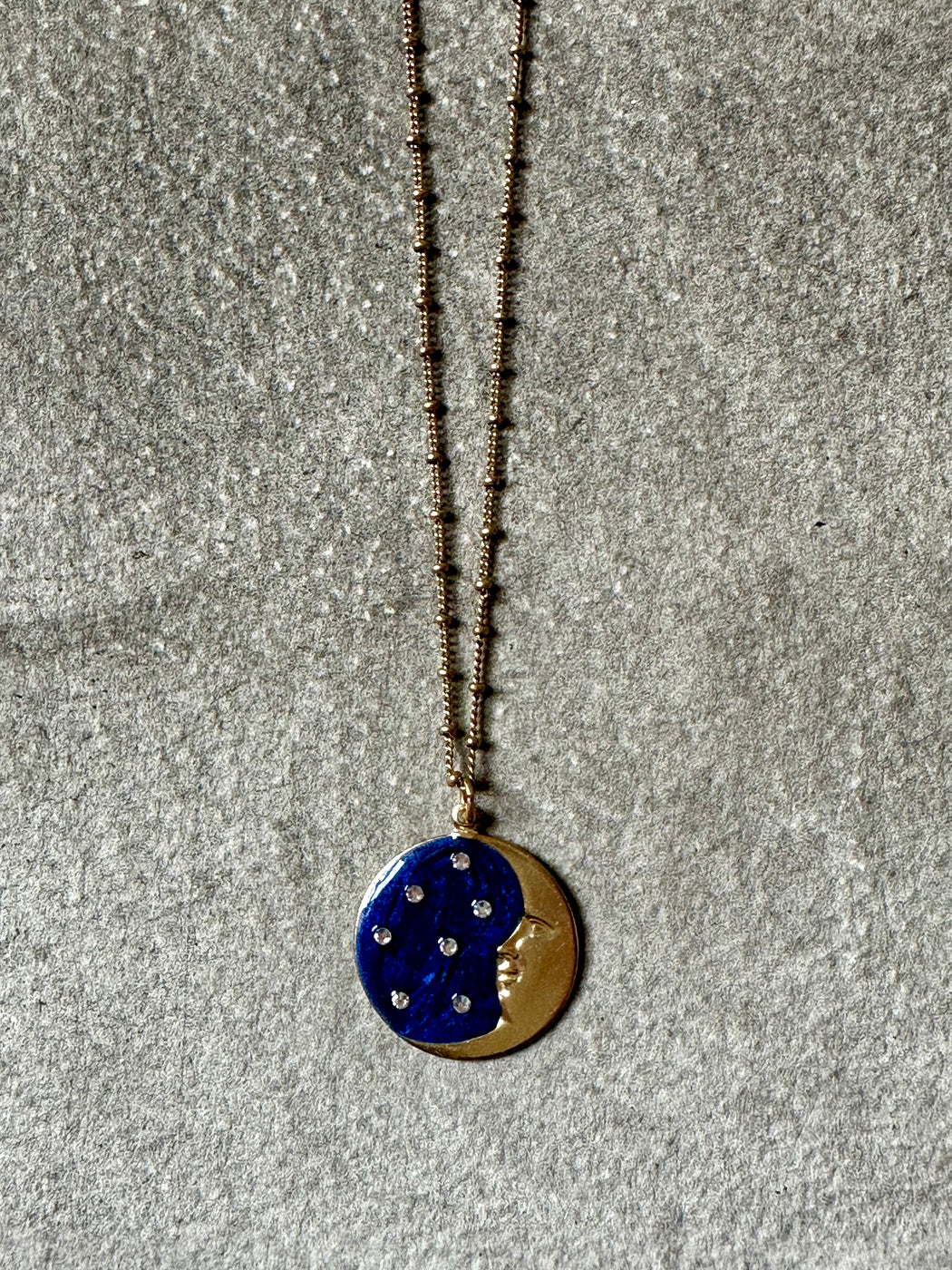 "Moon and Stars" Pendant by Anne Koplik