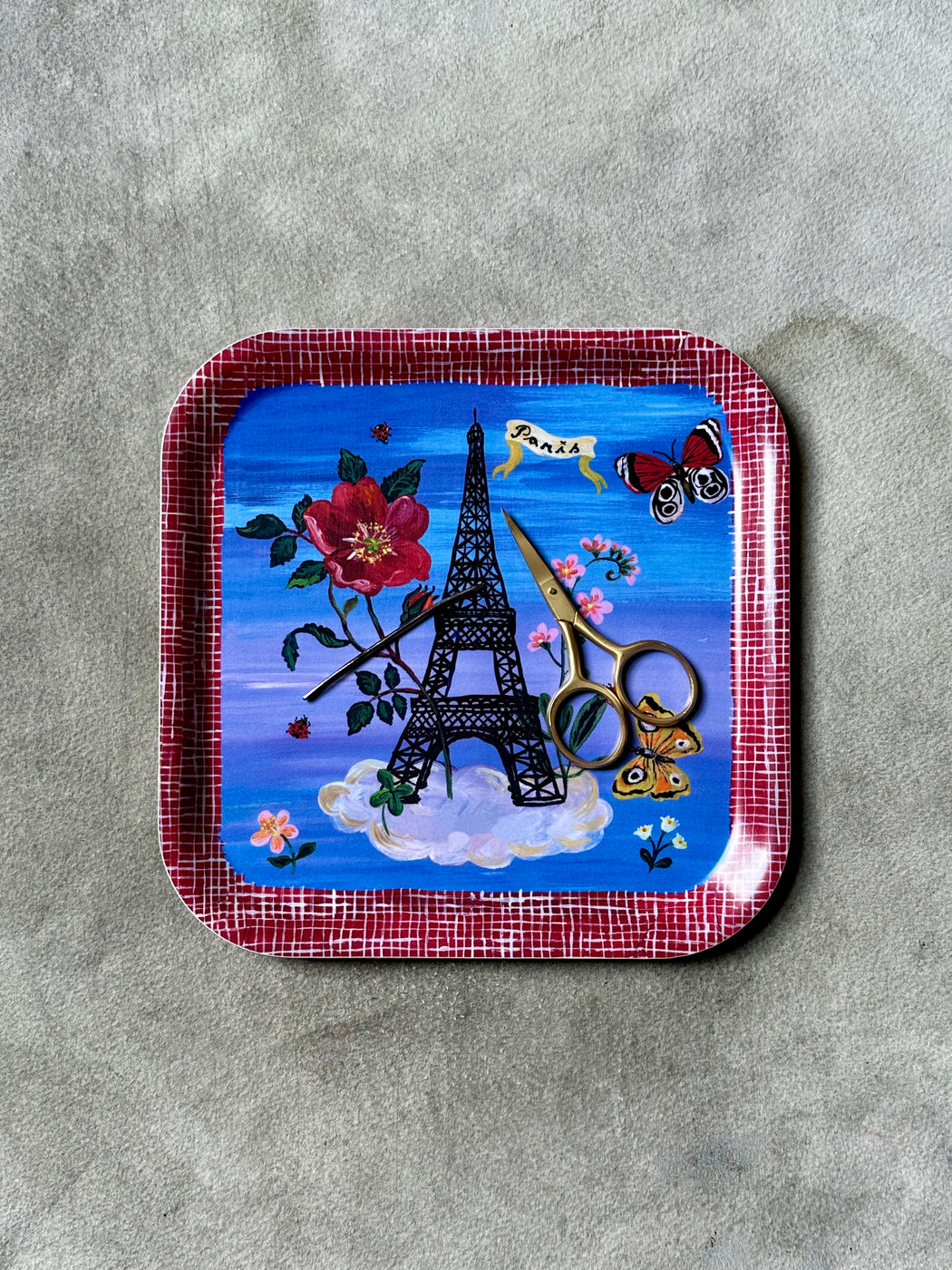 Nathalie Lete "Paris" Small Birchwood Tray