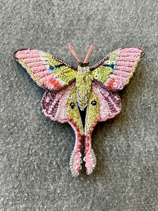 "Moon Moth" Brooch by Trovelore