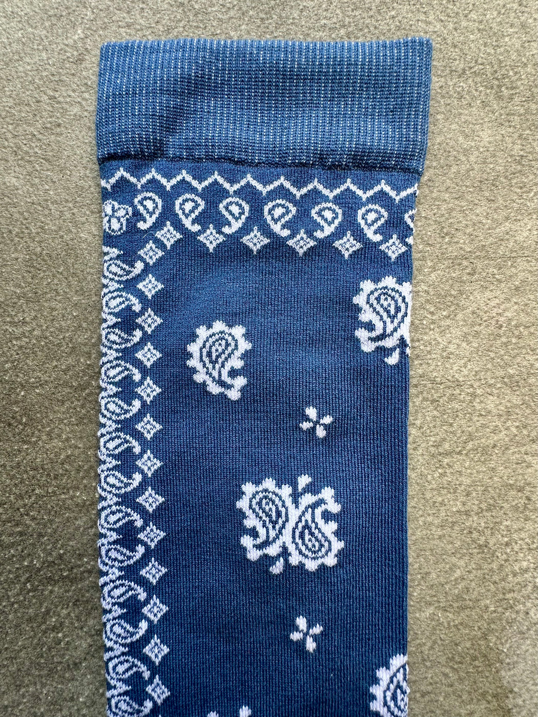 Royalties Paris Socks for Men - Blue Bandana