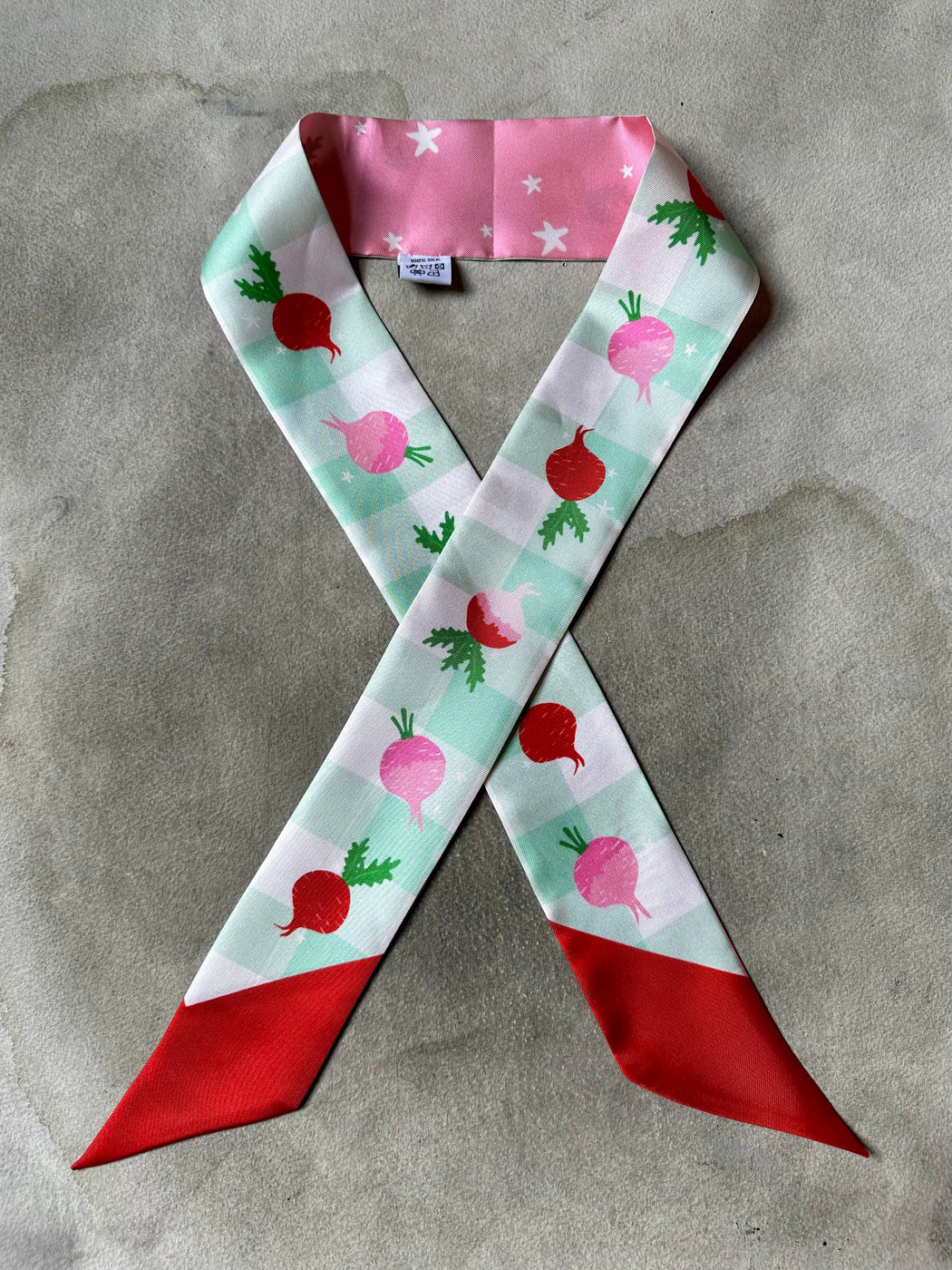 "Beets" Skinny Scarf by Centinelle