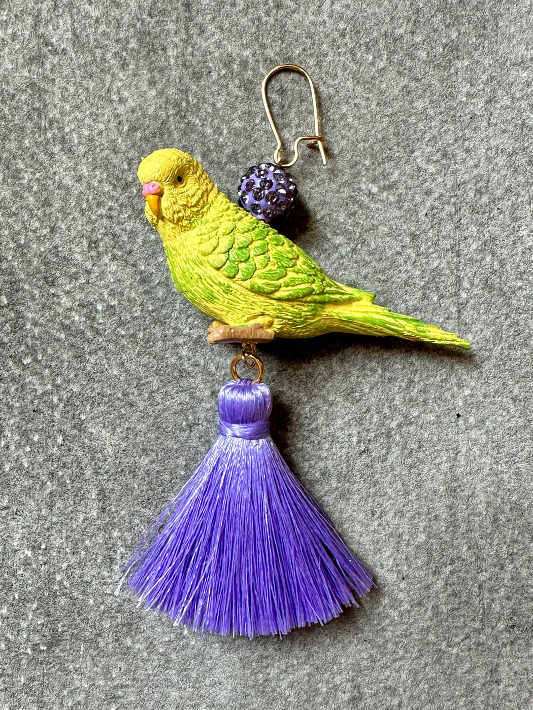 "Parakeet" Earrings by Lenora Dame