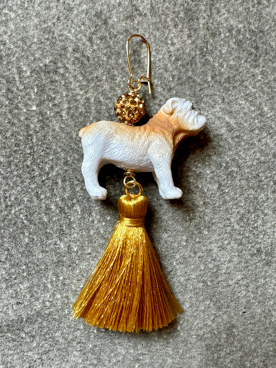 "Bulldog" Earrings by Lenora Dame