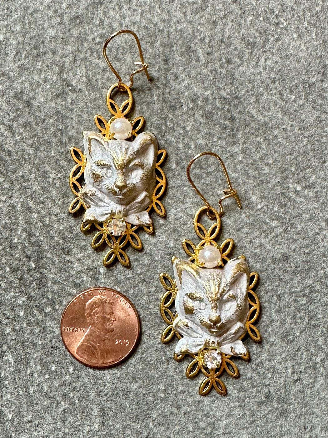 "Cat" Earrings by Lenora Dame