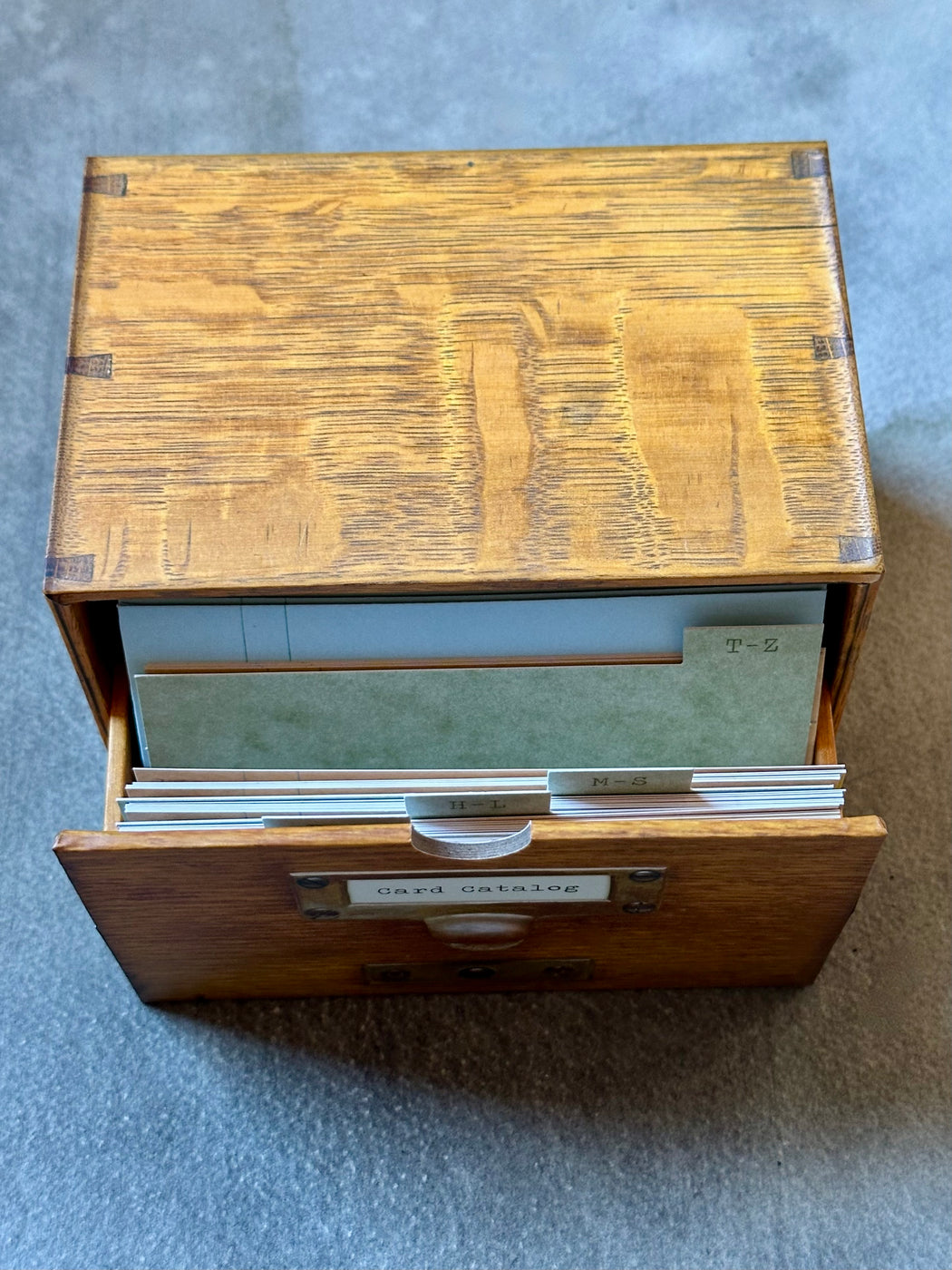 "Card Catalog" Note Cards