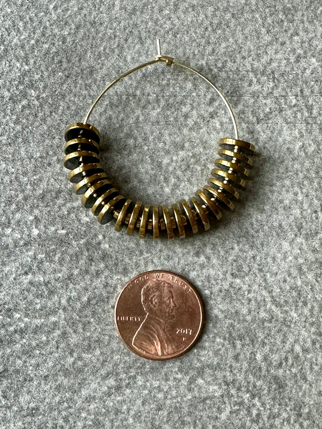 "Gold" Hoop Earrings by David Aubrey