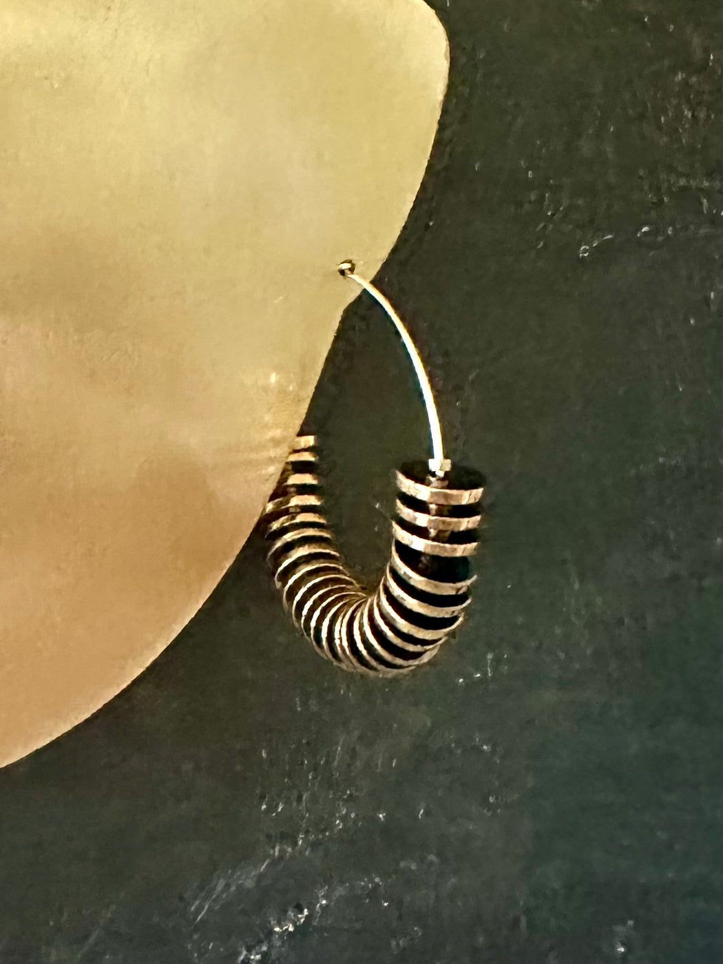 "Gold" Hoop Earrings by David Aubrey