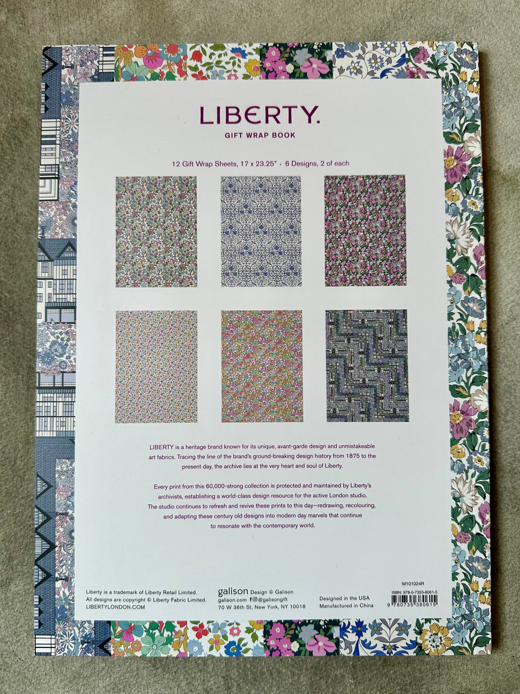 Liberty Print Wrapping Paper Book