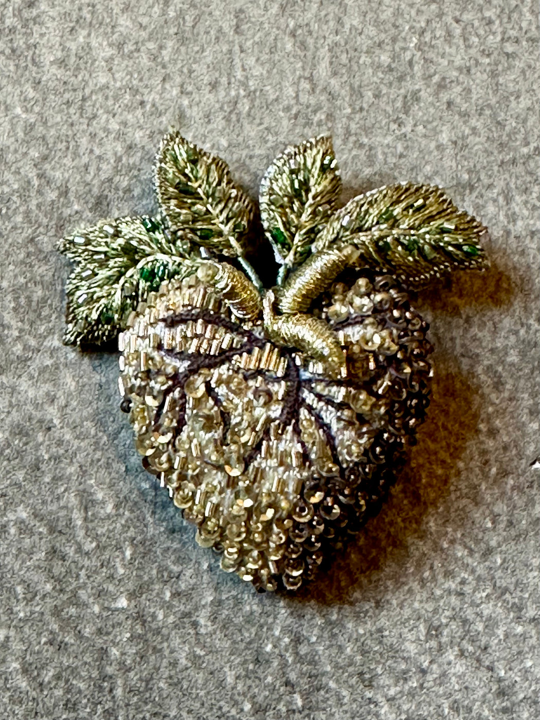 "Vine Heart" Brooch by Trovelore