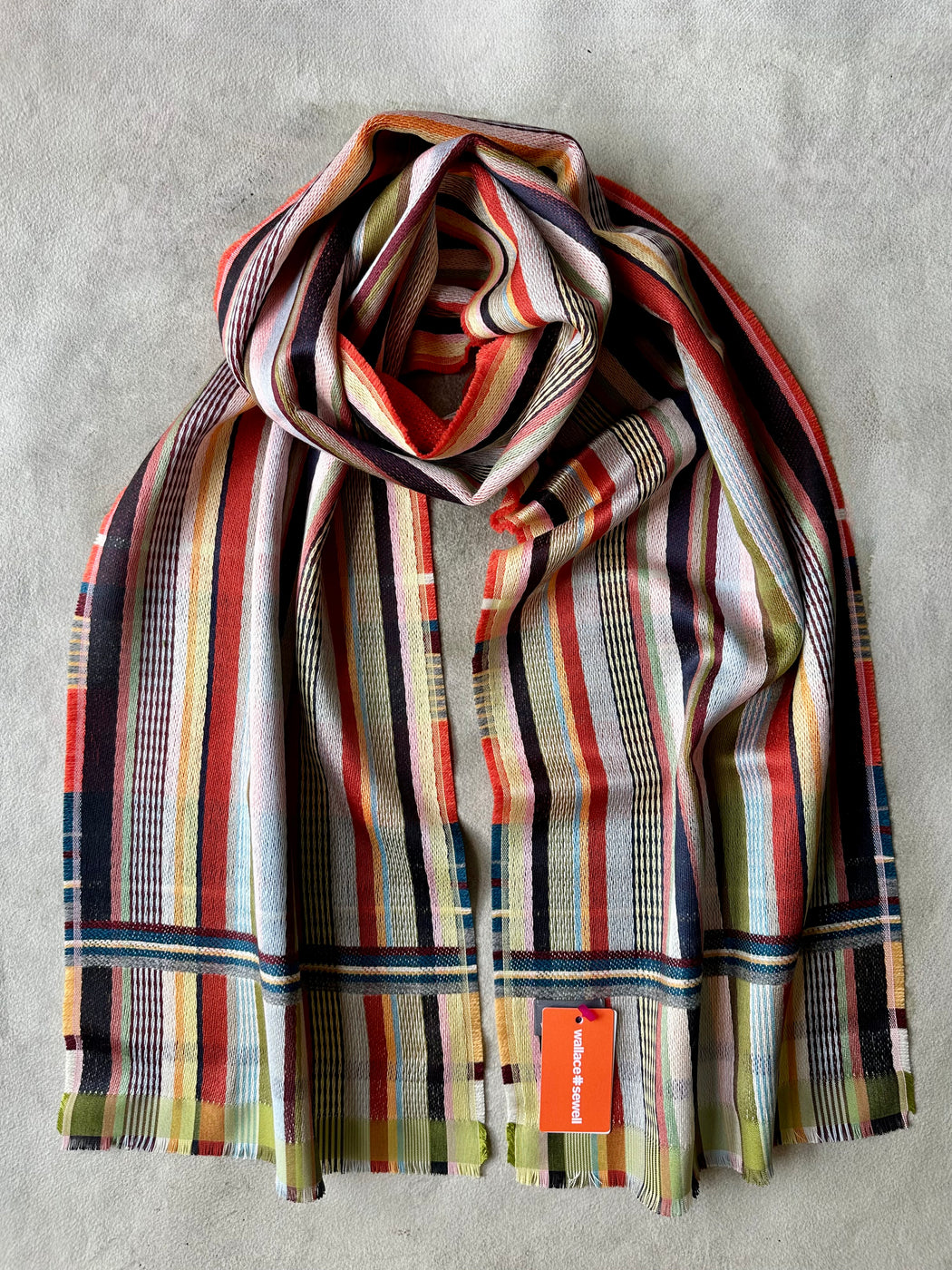 Wallace Sewell "Phyllis" Silk & Wool Scarf - Robin