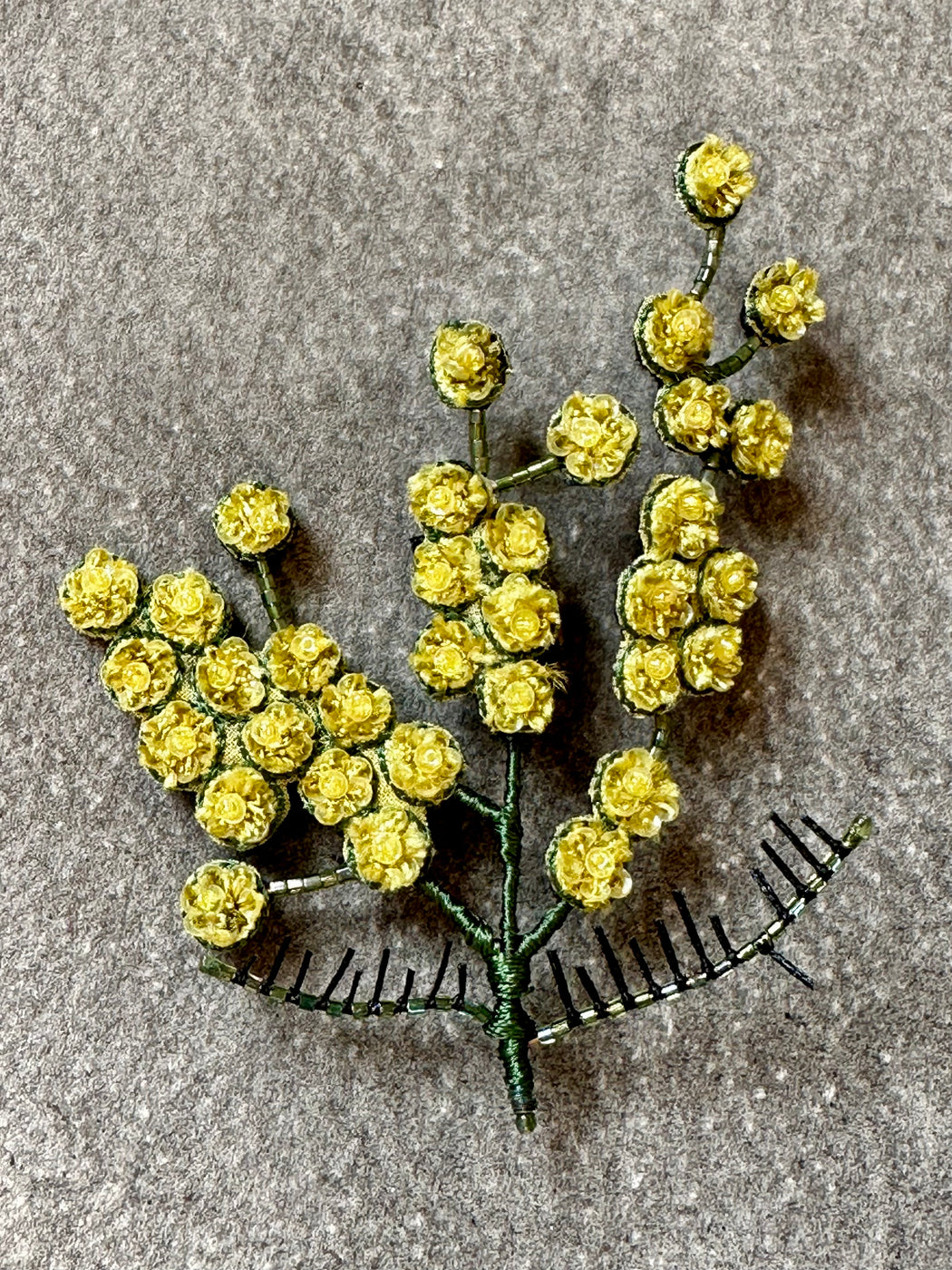 "Mimosa" Brooch by Trovelore