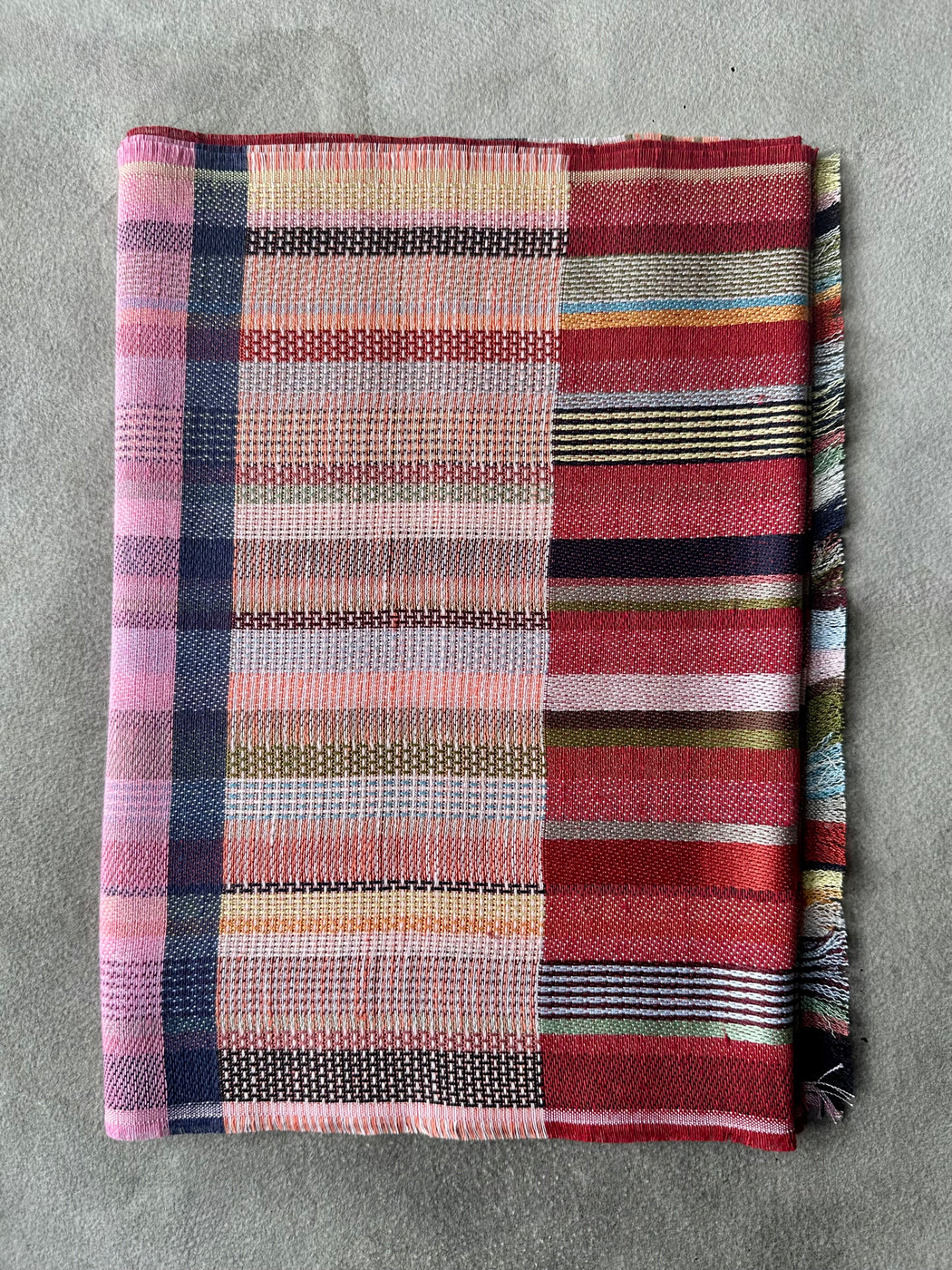 Wallace Sewell "Mason" Silk & Linen Scarf - Tulip