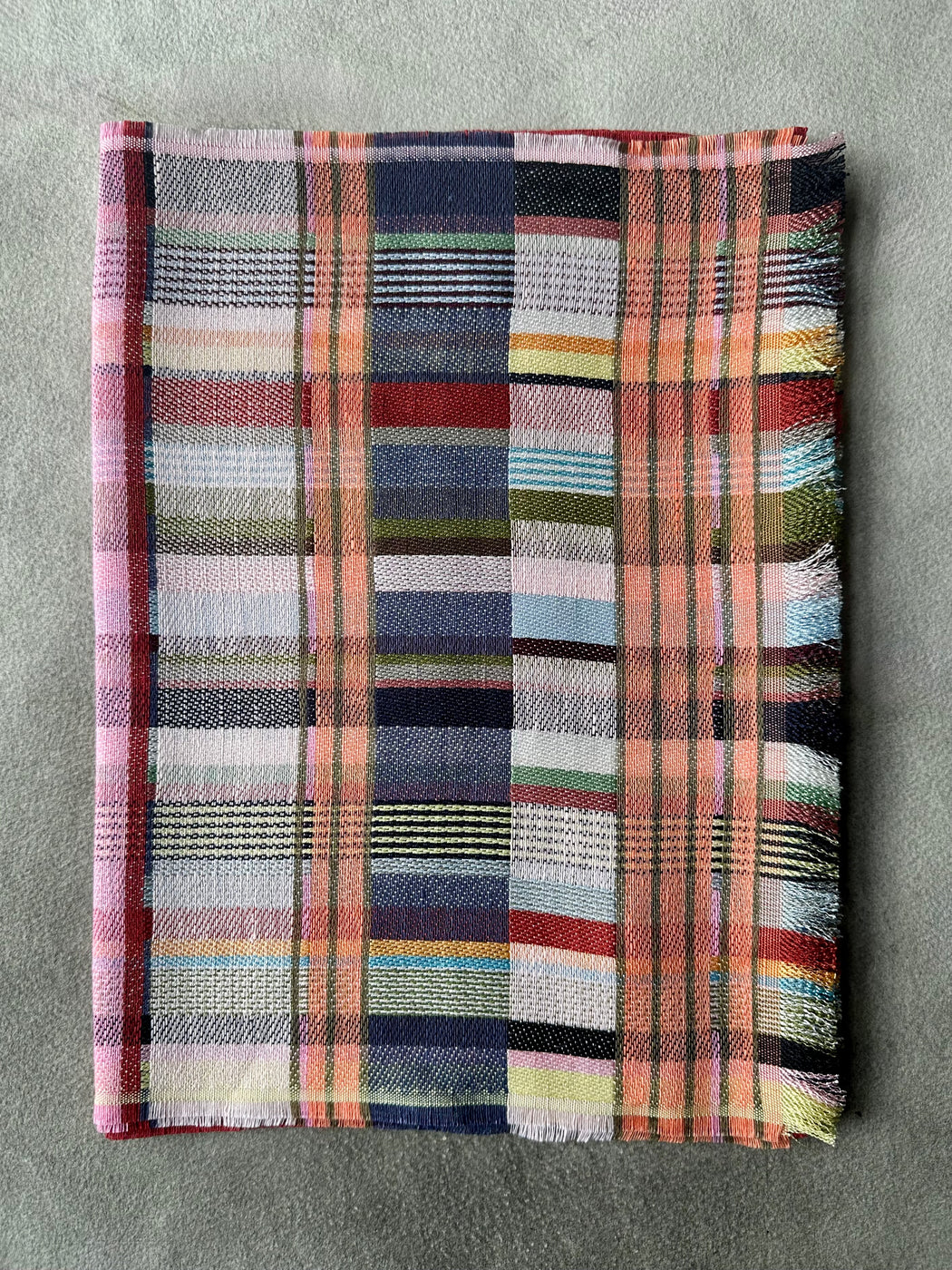 Wallace Sewell "Mason" Silk & Linen Scarf - Tulip