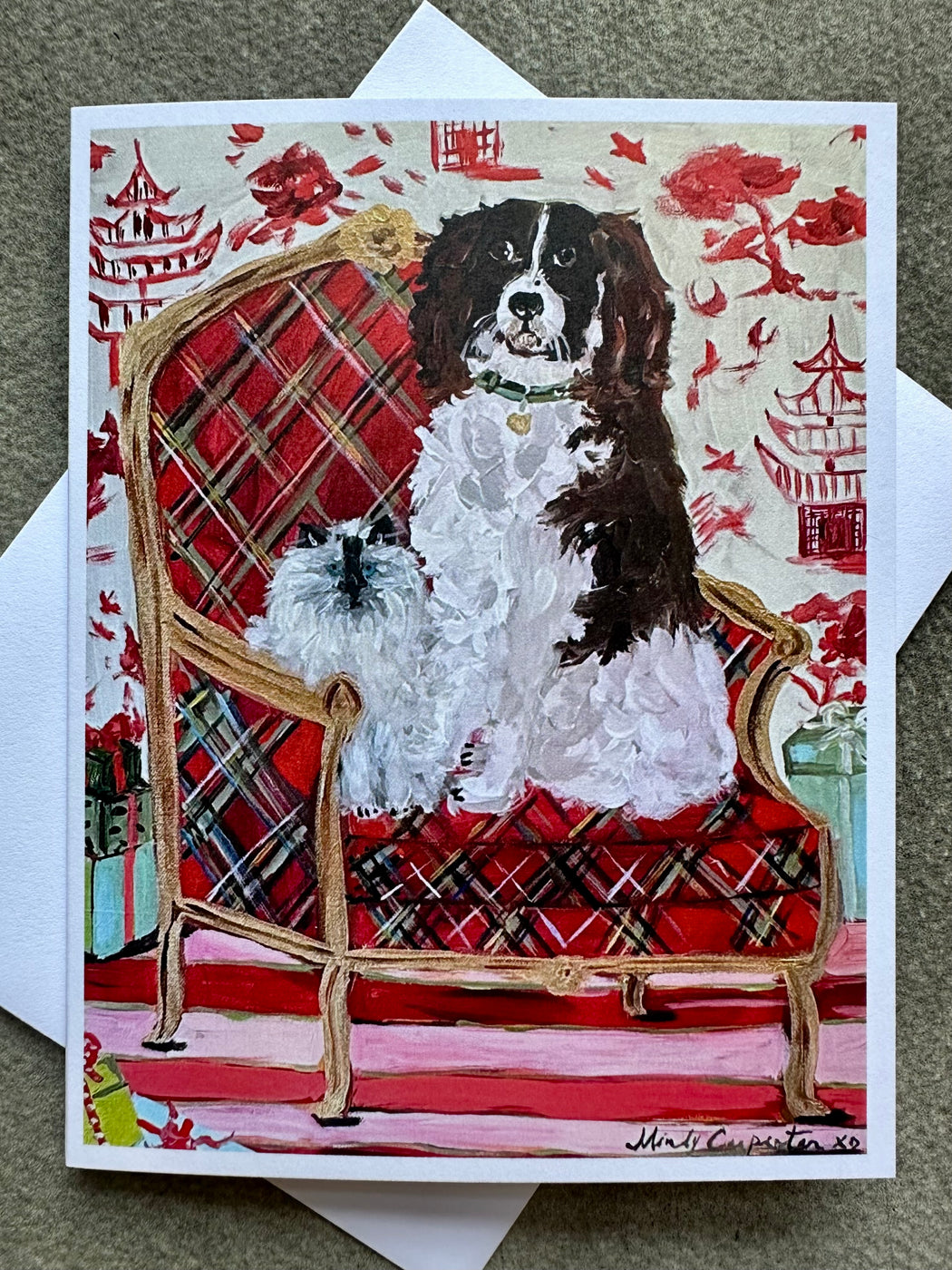 "Santa's Elves" Holiday Card by Mindy Carpenter