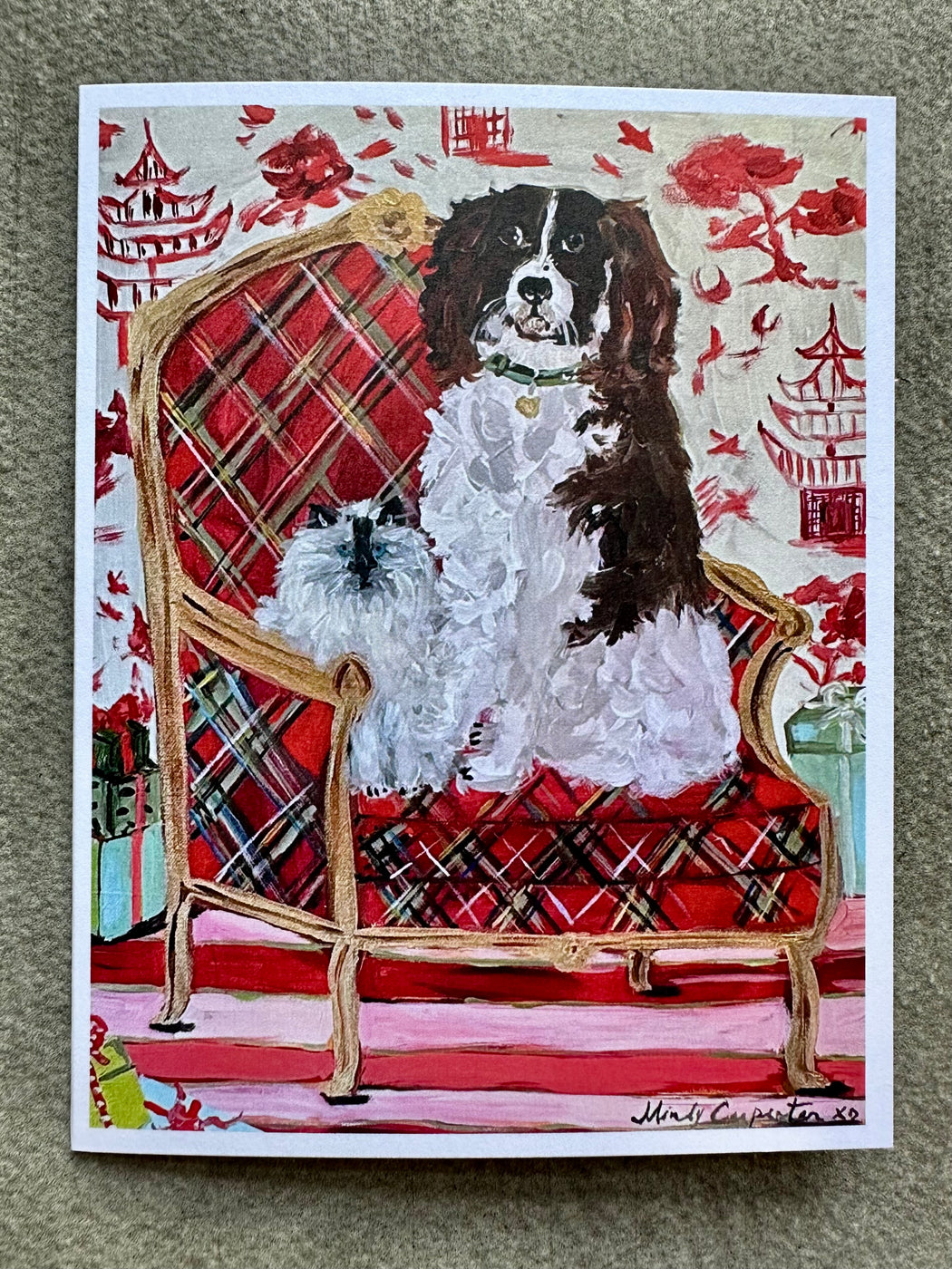 "Santa's Elves" Holiday Card by Mindy Carpenter