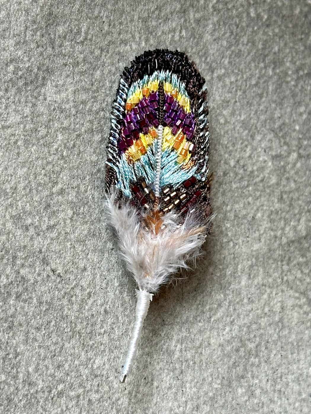 "Dove Feather" Brooch by Trovelore