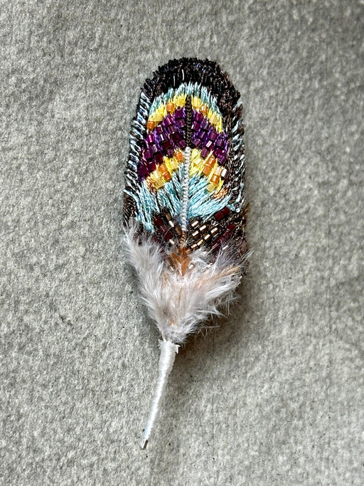 "Dove Feather" Brooch by Trovelore