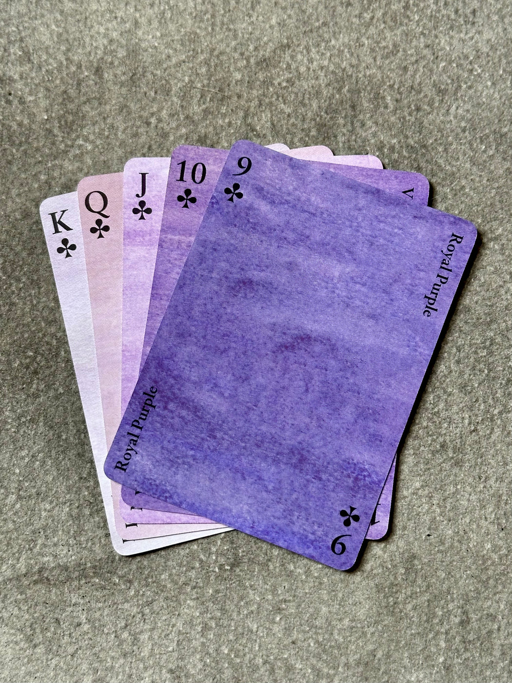 "Nomenclature of Colors" Playing Cards