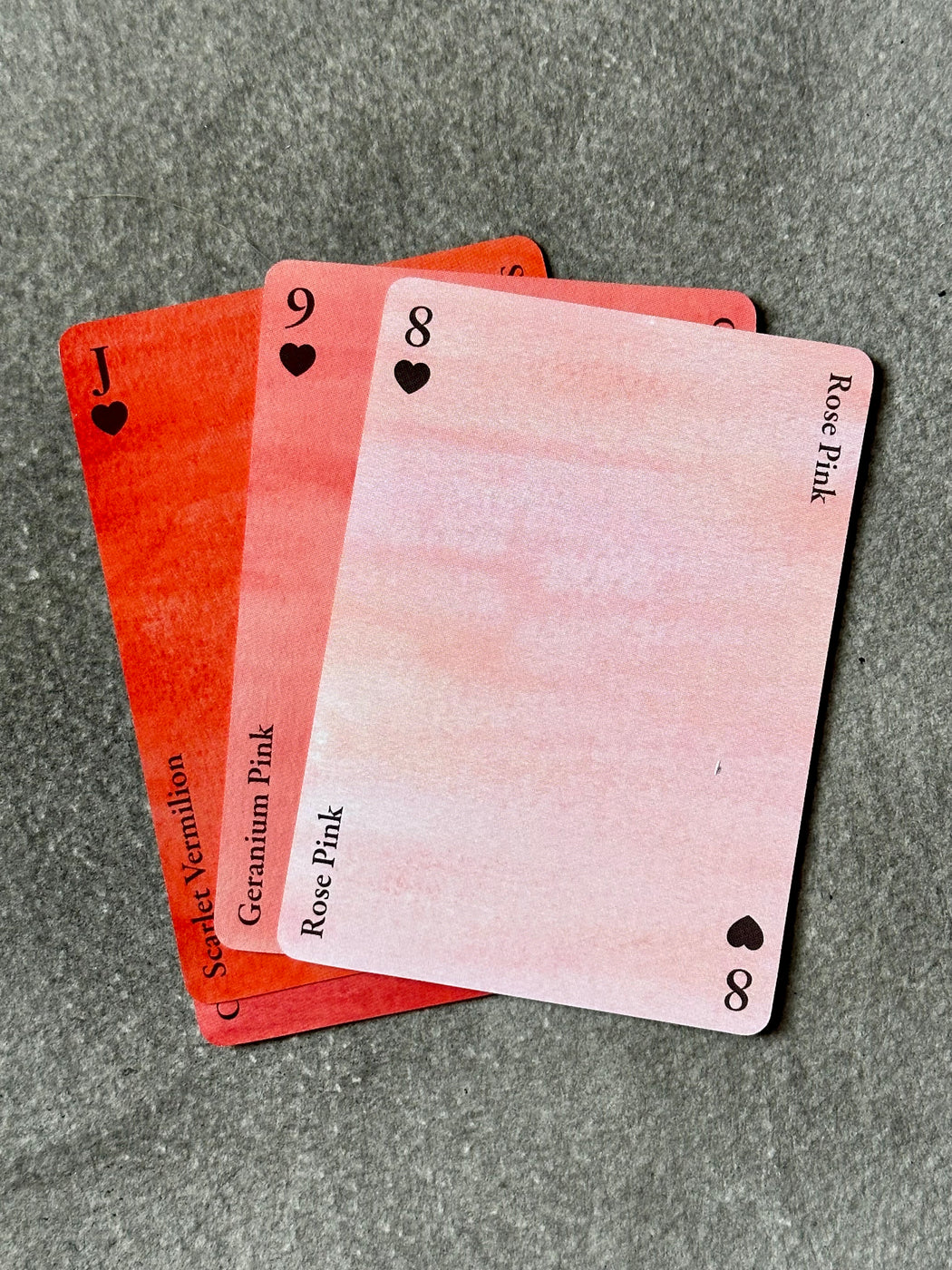 "Nomenclature of Colors" Playing Cards