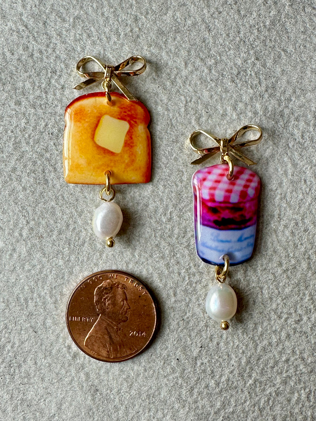"Toast & Jam" Earrings by Haricot Vert