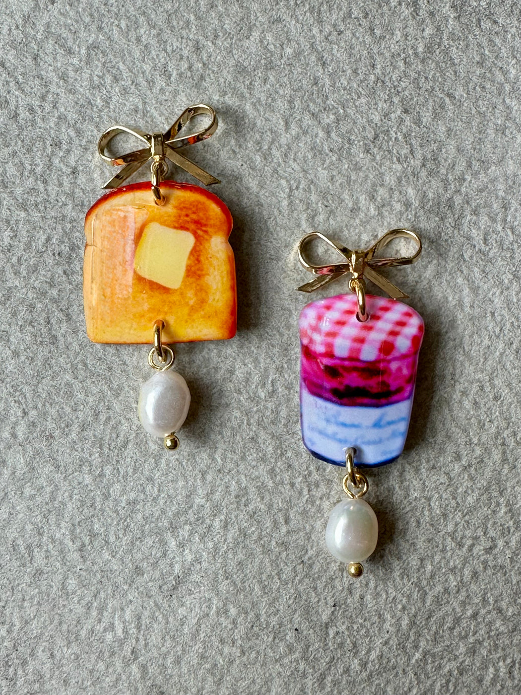 "Toast & Jam" Earrings by Haricot Vert