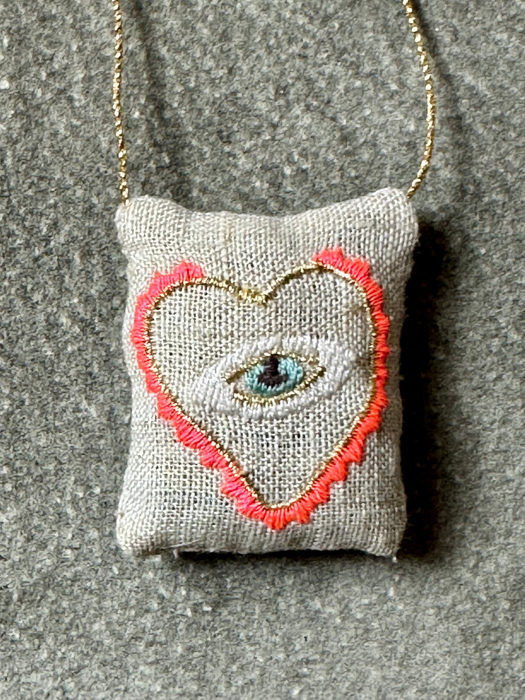 "All-Seeing Eye" Lavender Necklace Emma Mierop