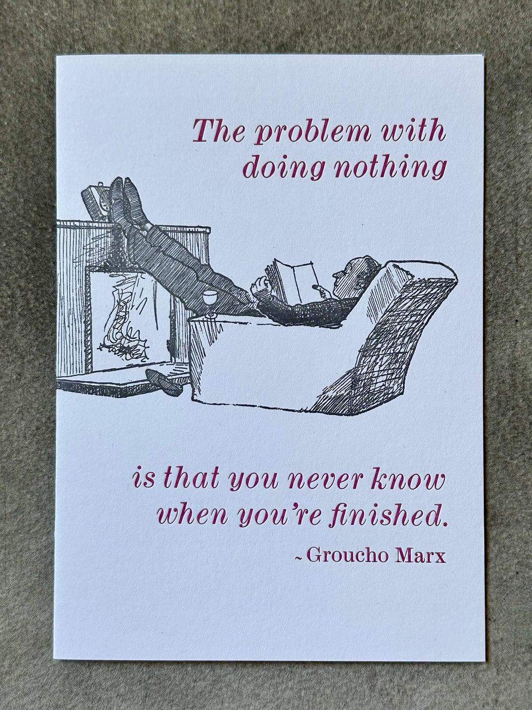 "The Problem with Doing Nothing" Card by Archivist Gallery