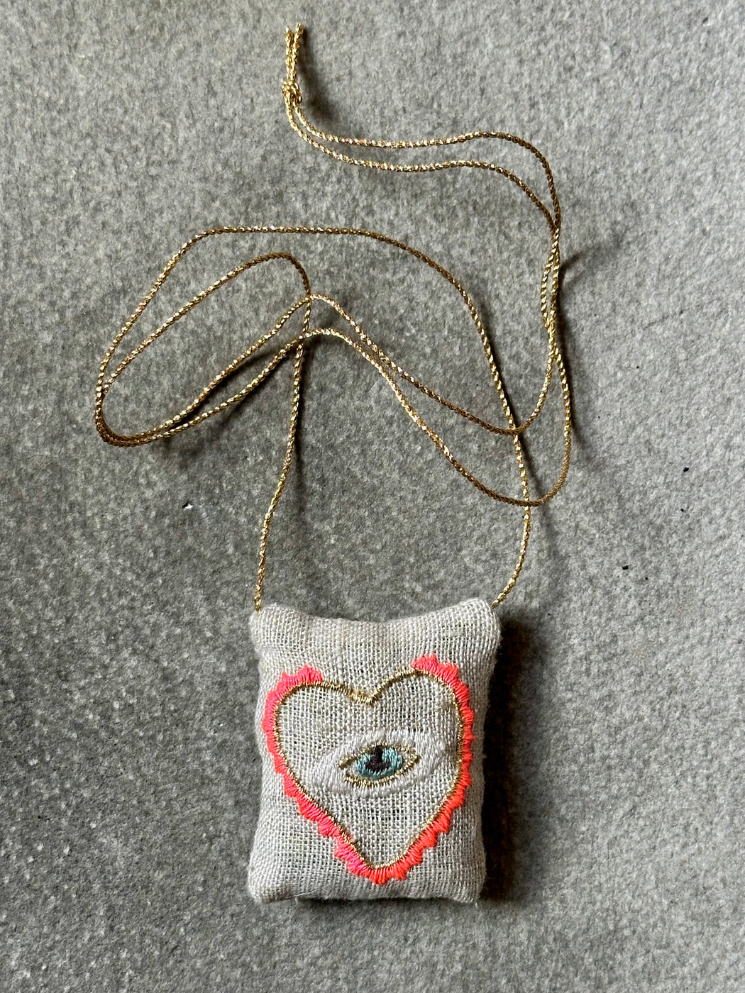 "All-Seeing Eye" Lavender Necklace Emma Mierop