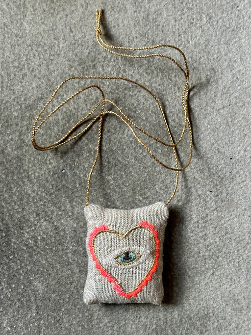 "All-Seeing Eye" Lavender Necklace Emma Mierop