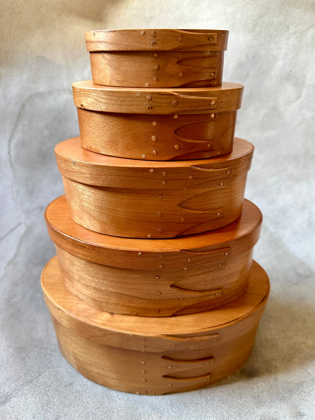 Stack of 5 Vintage Shaker Boxes