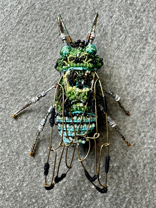 "Zammara Cicada" Brooch by Trovelore