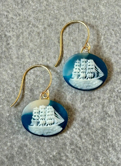 "Tall Ship" Earrings by Gay Isber