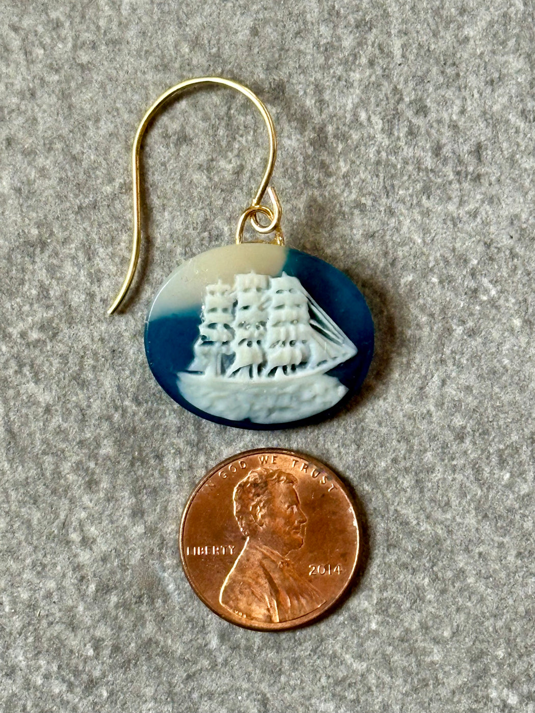 "Tall Ship" Earrings by Gay Isber