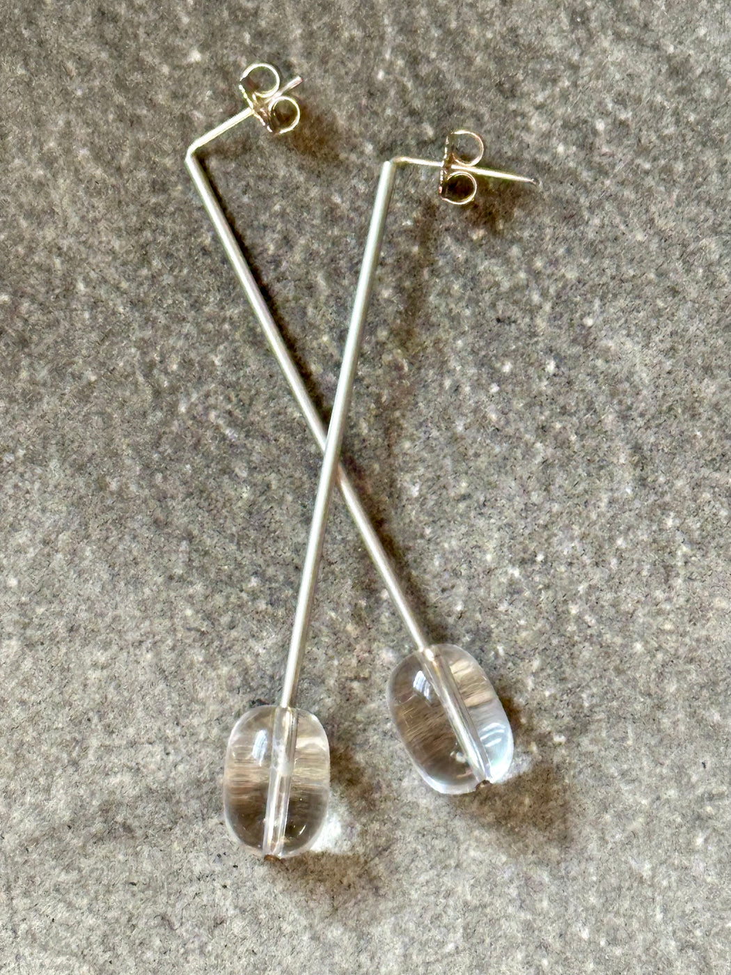 We Are Ancients Long Quartz Earrings