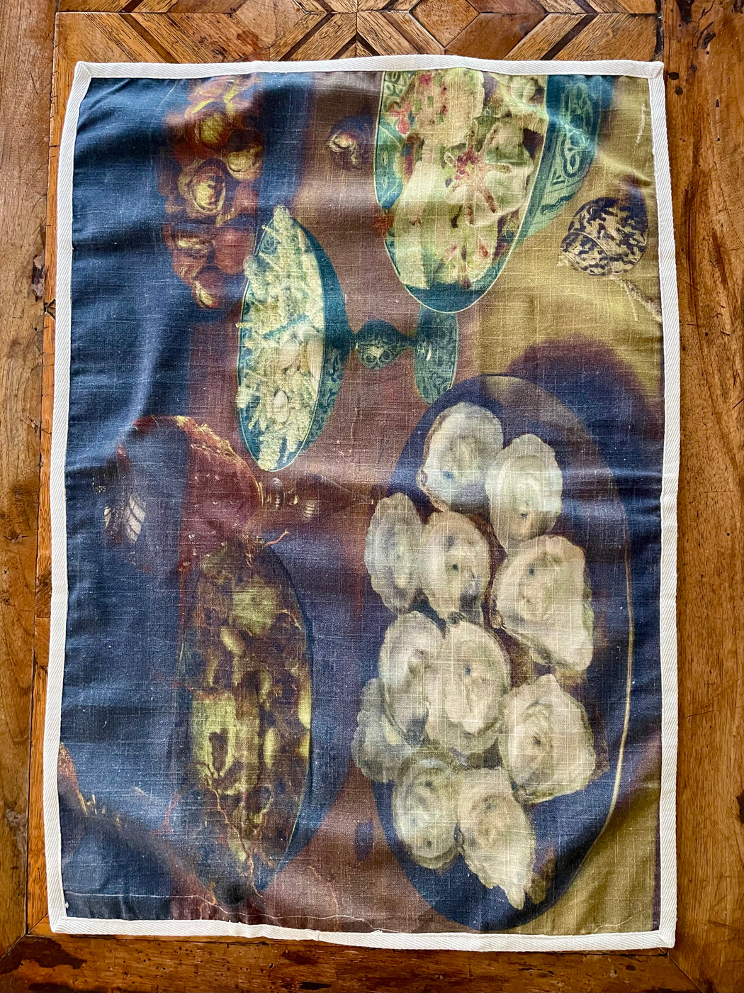 "Plate of Oysters" Tea Towel by Siren Song