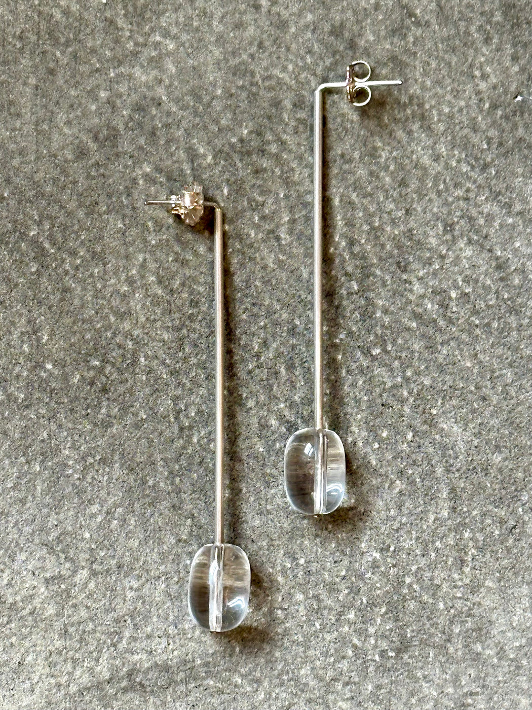 We Are Ancients Long Quartz Earrings