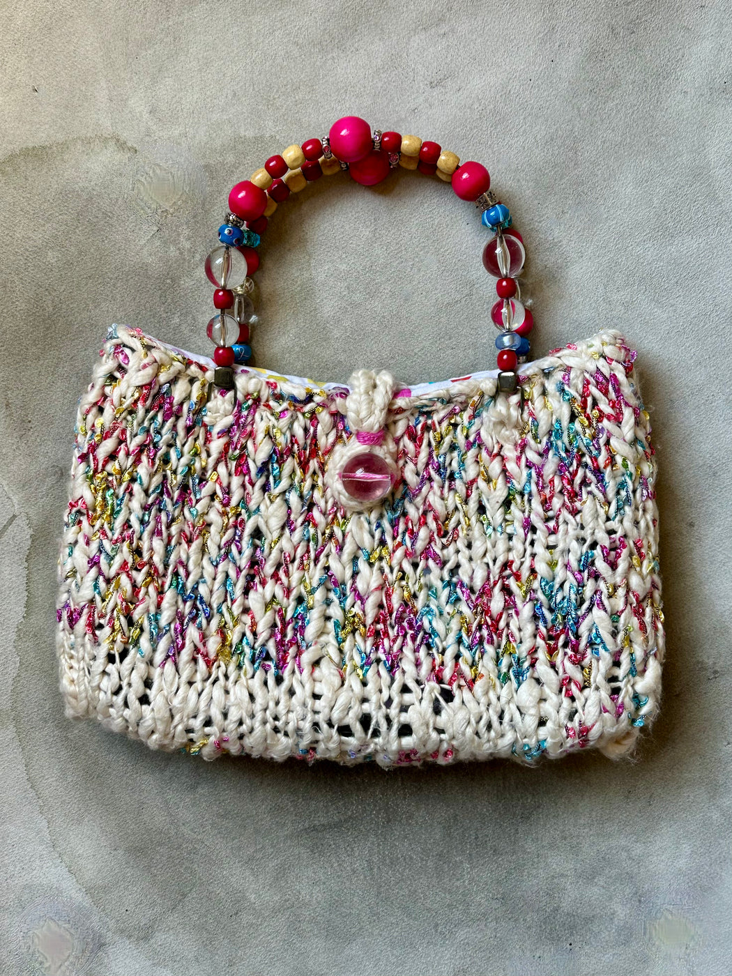 Carolyn Roberts Hand-Knitted Purse