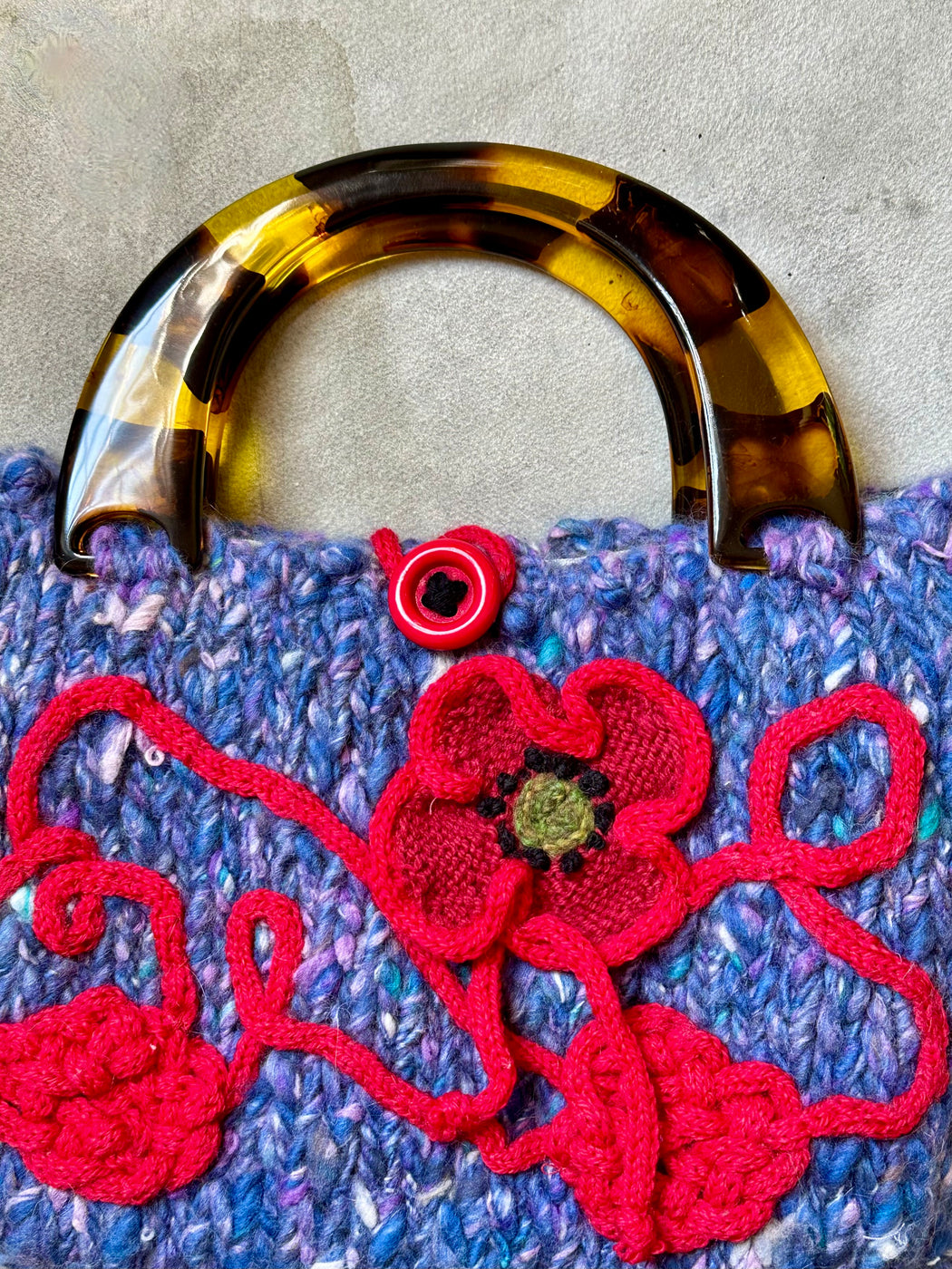 Carolyn Roberts Hand-Knitted Purse