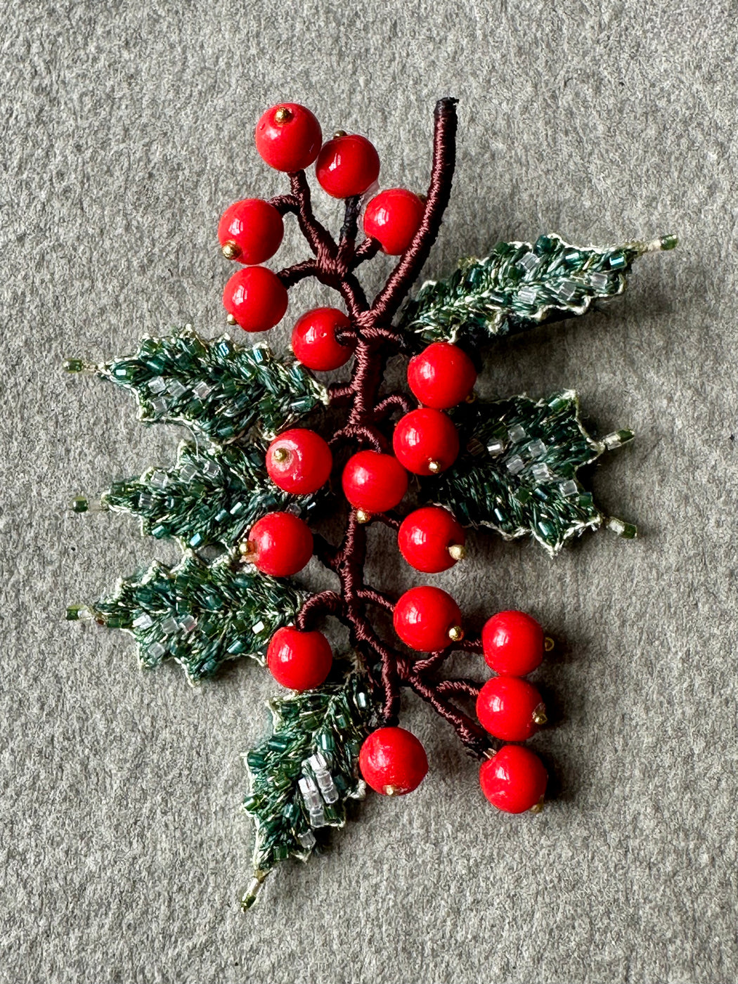 "Holly" Brooch by Trovelore