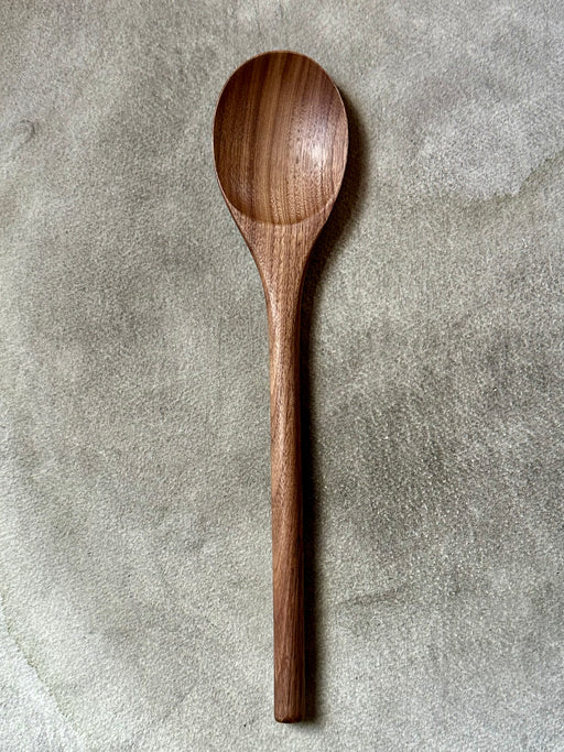 Hand-Crafted Walnut Oval Spoon