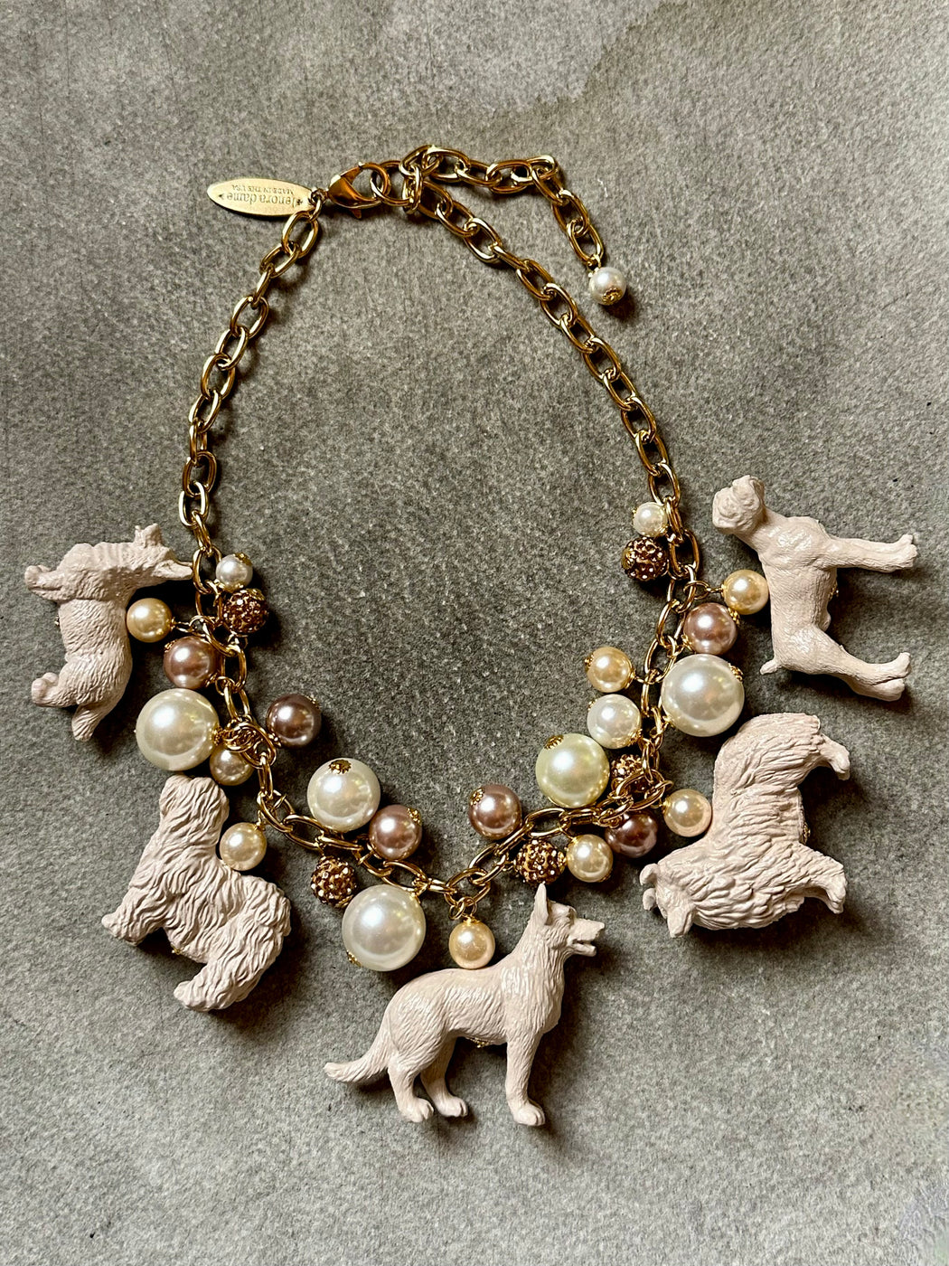 "Dogs" Necklace by Lenora Dame