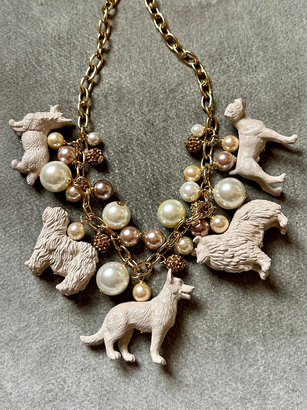 "Dogs" Necklace by Lenora Dame