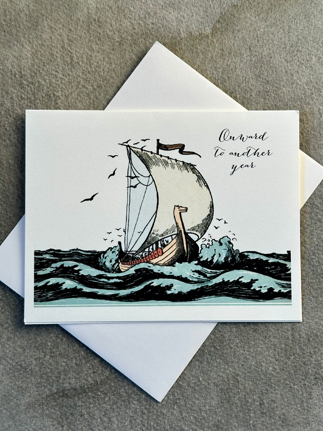 "Onward to Another Year" Greeting Card