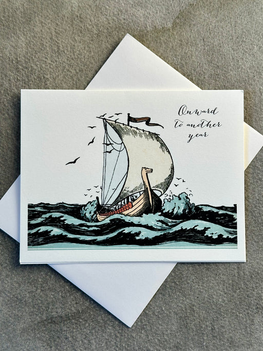 "Onward to Another Year" Greeting Card