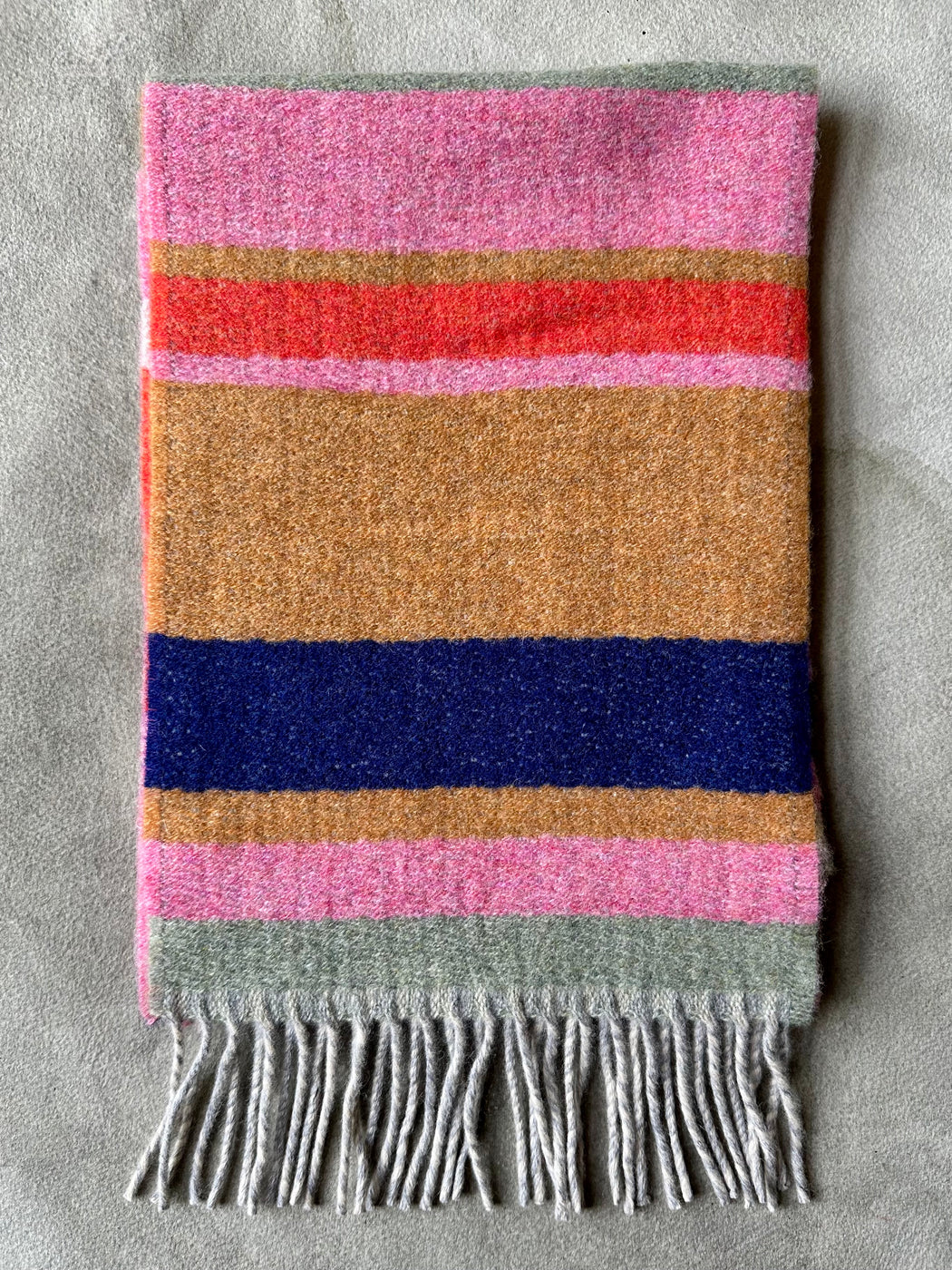 Wallace Sewell "Angus" Merino Wool Scarf - Strawberry