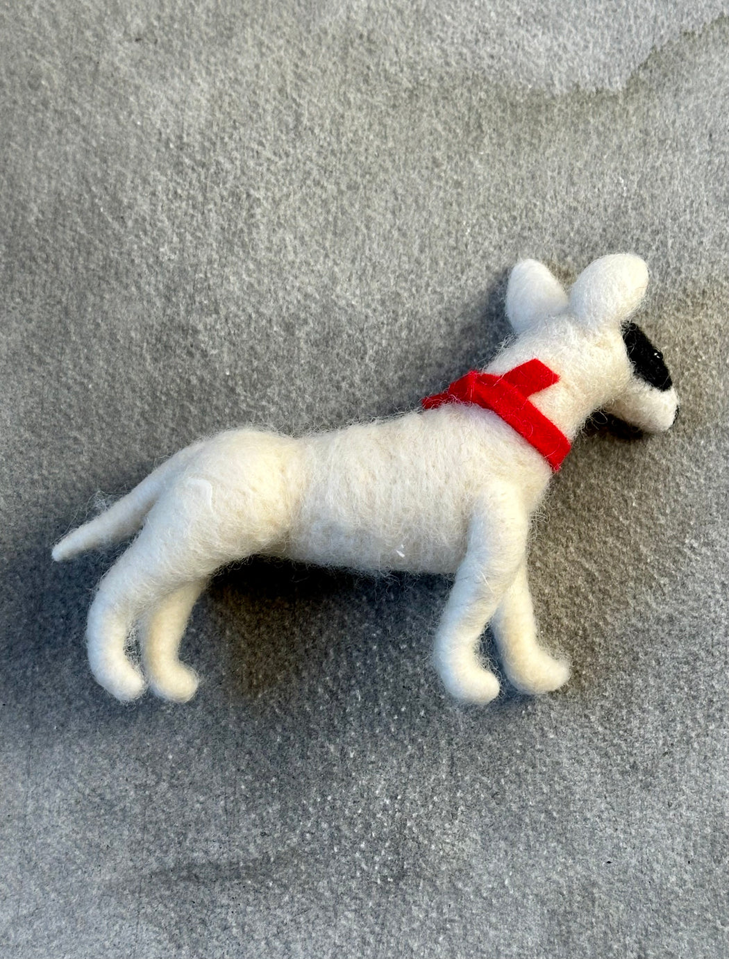 Needle Felted Bull Terrier - Standing