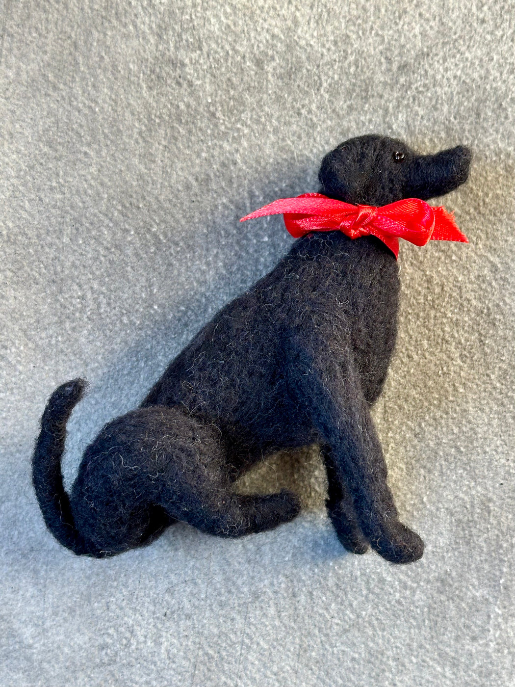 Needle Felted Black Lab